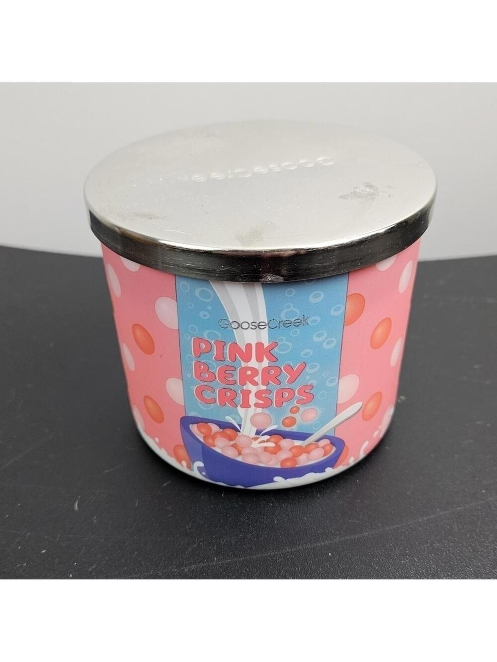 Goose Creek Pink Berry Crisps 3 Wick Candle